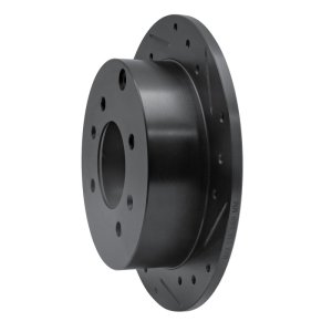 Hyundai Sonata Brake Rotor (1) - Rear Right - R1 Concepts - Drilled & Slotted - Black - `99-`06